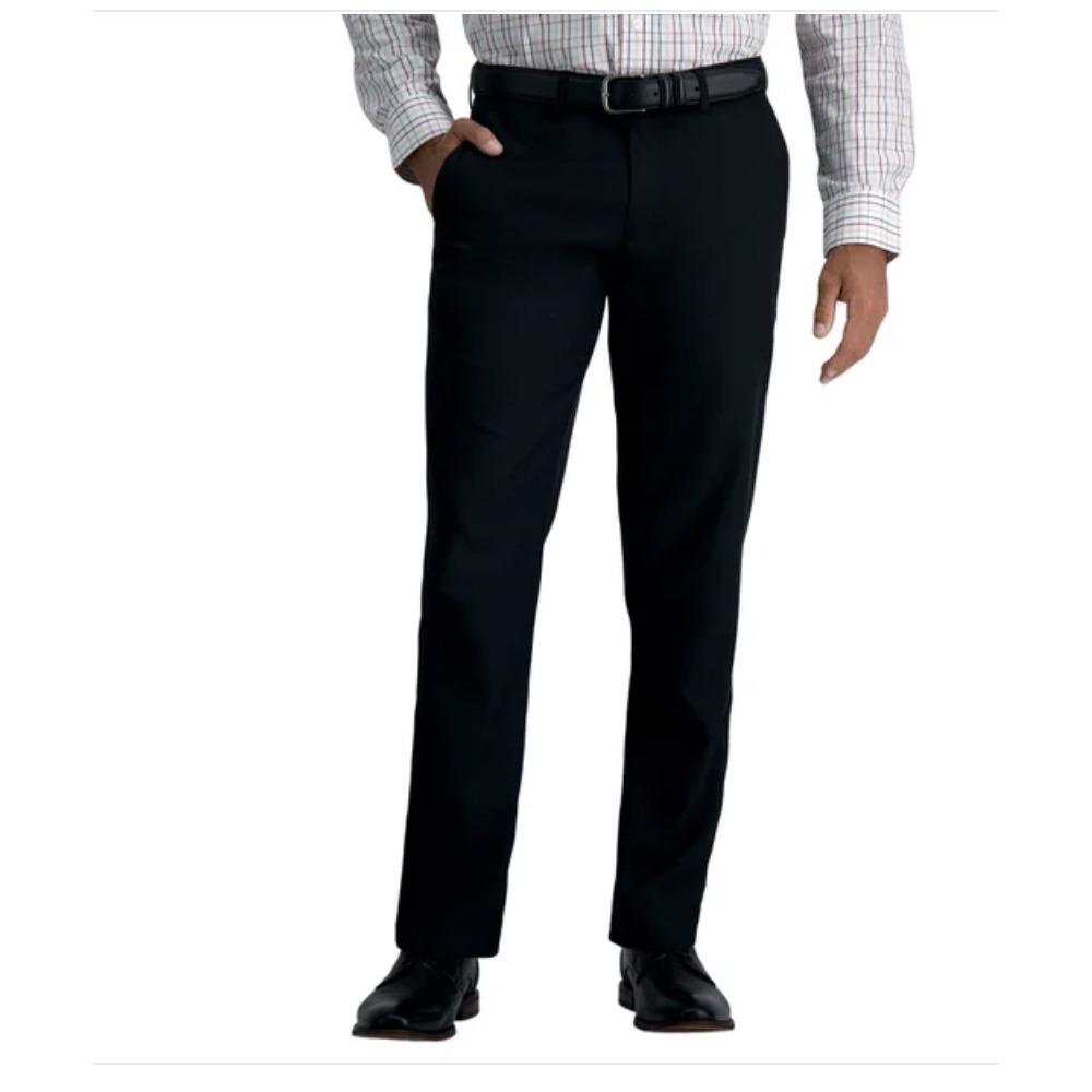 Haggar Men's Dress Pant Black 36‎ x 29 NWT